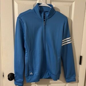Adidas Blue Track Jacket. Size M Chicago Bulls logo on sleeve near wrist.